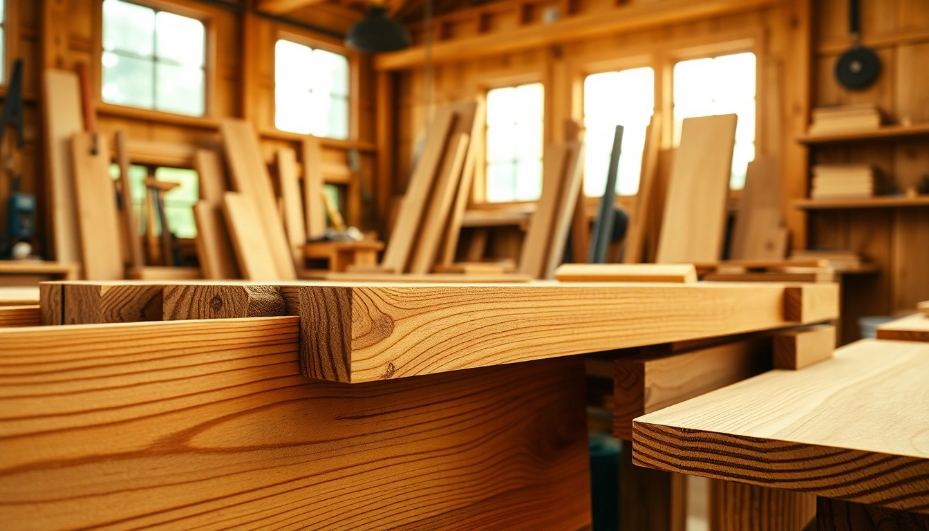 Professional carpentry craftsmanship showcasing detailed wood joinery and finishing in a well-lit workshop, highlighting skill and quality in woodwork.