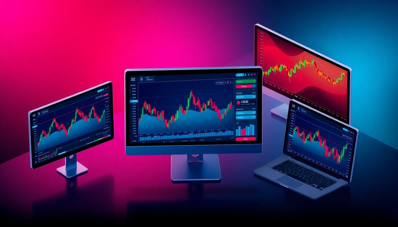 Trading view platform with real-time charts and trading indicators for active traders